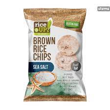 RICE CHIPS 60G SEA SALT/12