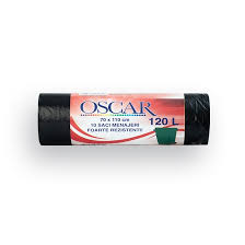 SACI MENAJ OSCAR 120L/10BC NEGRU