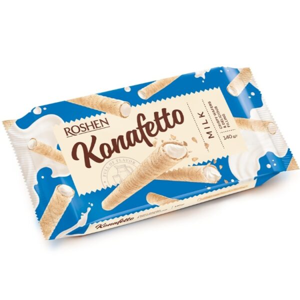 WAFERS KONAFETTO LAPTE 140G/15